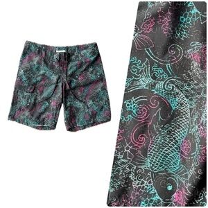 Columbia Koi Fish Omni Shade sun Protection Shorts with pocket Size 8